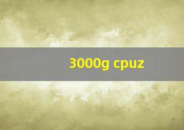 3000g cpuz